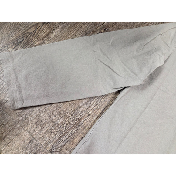 Eileen Fisher Large Made in USA Thin Zip Front Cardigan Gray/Beige Sweater - Picture 3 of 6